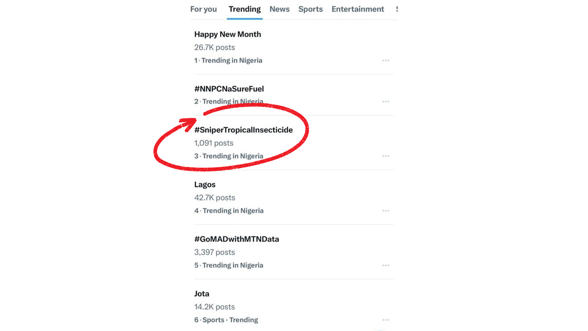 Sniper Tropical Insecticide