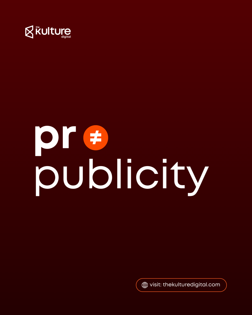 pr is not publicity