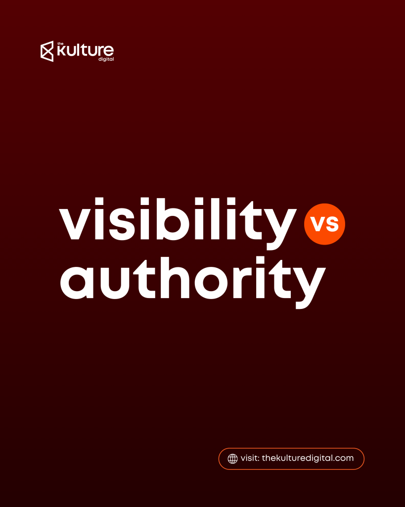 visibility vs authority